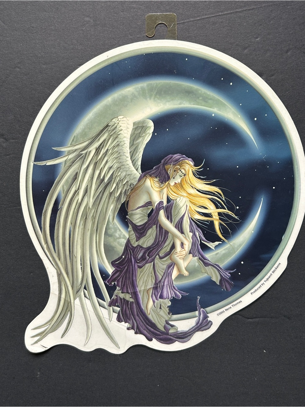 Rare Vintage Large 2005 Fairy Crescent Moon StickerDecal  Nene Thomas Moonlight